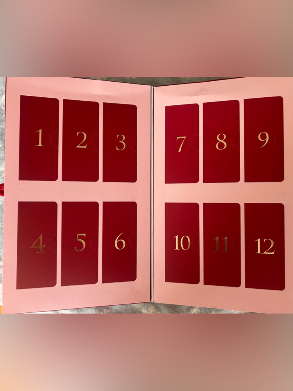 Victoria’s Secret holiday Panty calendar 12 days of lacy thong small s advent